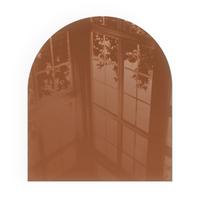 GLASPLATTE für Kamin 80x70 cm - Braun, Glas (80/70/0.4cm) - TULUP