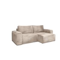 ECKSOFA Schlafsofa Madlen - Beige, Holzwerkstoff/Textil (248/140cm) - Fun Möbel
