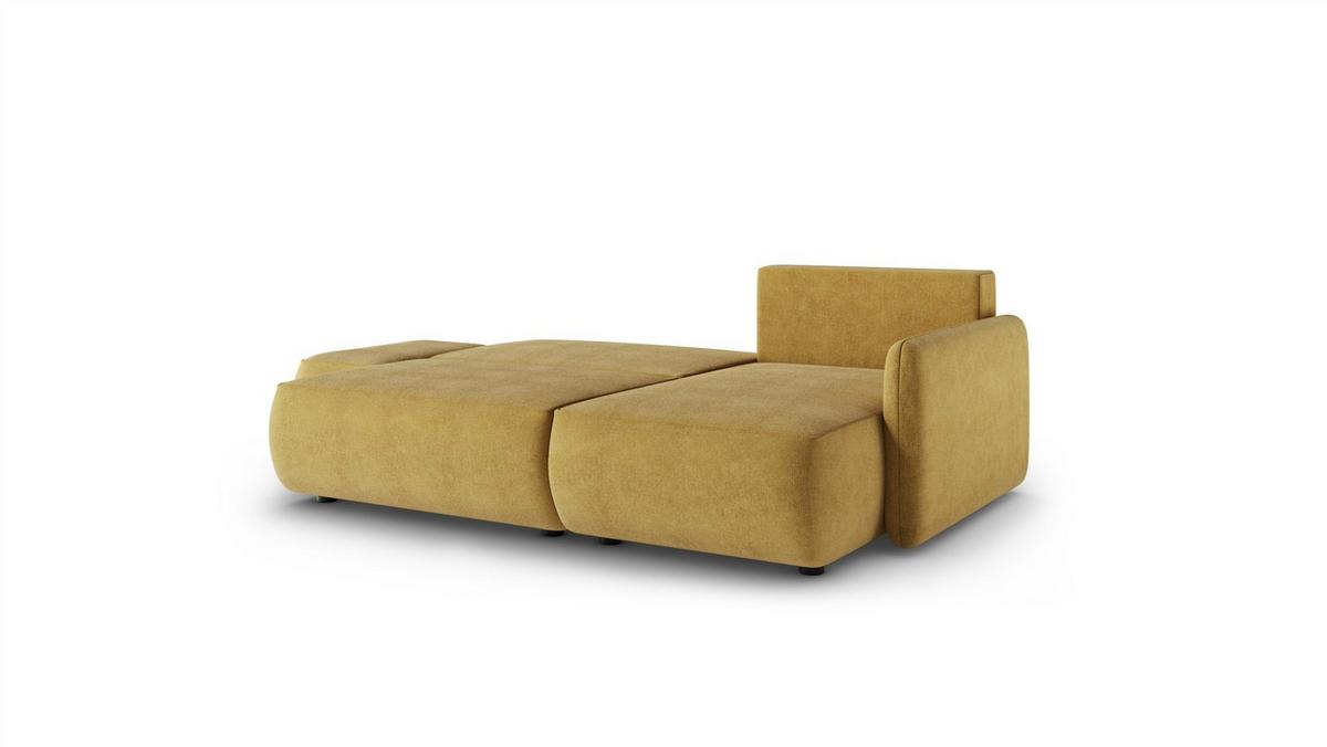 ECKSOFA Luka Mit Schlaffunktion - Gelb, Holzwerkstoff/Textil (148/229cm) - Fun Möbel