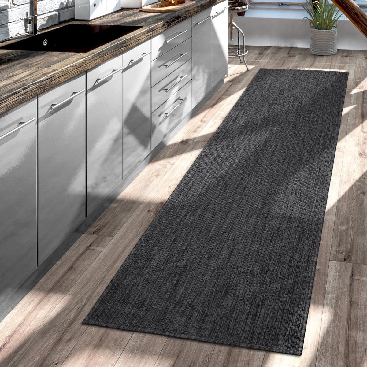 OUTDOORTEPPICH Anthrazit 160 x 220 cm - Anthrazit, Kunststoff (160/220cm) - TT Home