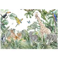 FOTOTAPETE Kinderzimmer Wald Vlies Tapete 400x280 - Multicolor, Papier (400/280cm) - Wallarena