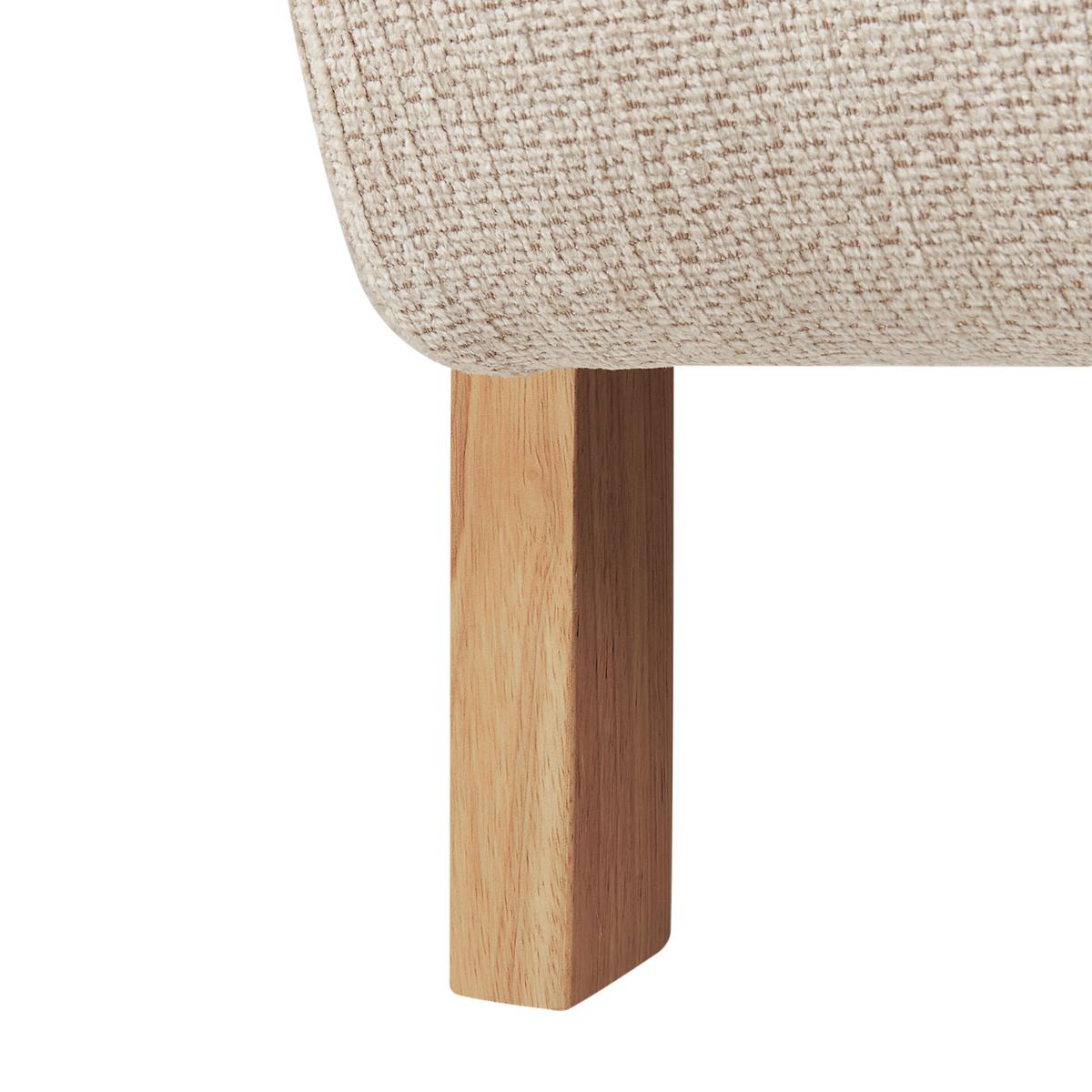 SESSEL Helles Beige Lesja - Hellbraun/Beige, Textil (77/79/90cm) - Beliani