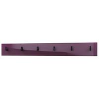 GARDEROBENPANEEL Linea Brombeer Hochglanz - Brombeere, Holzwerkstoff (110.5/14.5/3.5cm) - Vladon
