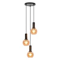 PENDELLEUCHTE Jorvex 22/13/145 cm - Schwarz, Glas/Metall (22/13/145cm) - ZMH
