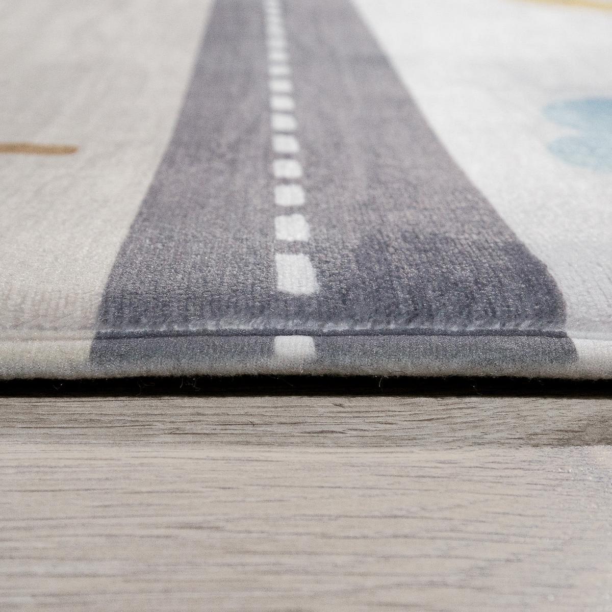 KINDERTEPPICH Waschbar, mit Straße-Motiv, Mehrfarbig, 155 x 230 cm - Multicolor, Textil (155/230cm) - KADIMA DESIGN