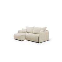 ECKSOFA Calgary - Creme, Holzwerkstoff/Textil (207/148cm) - Fun Möbel
