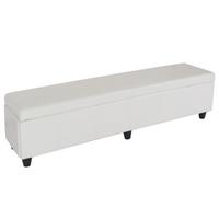 AUFBEWAHRUNGS-TRUHE XXL White - Weiß, Textil (180/45/45cm) - MCW