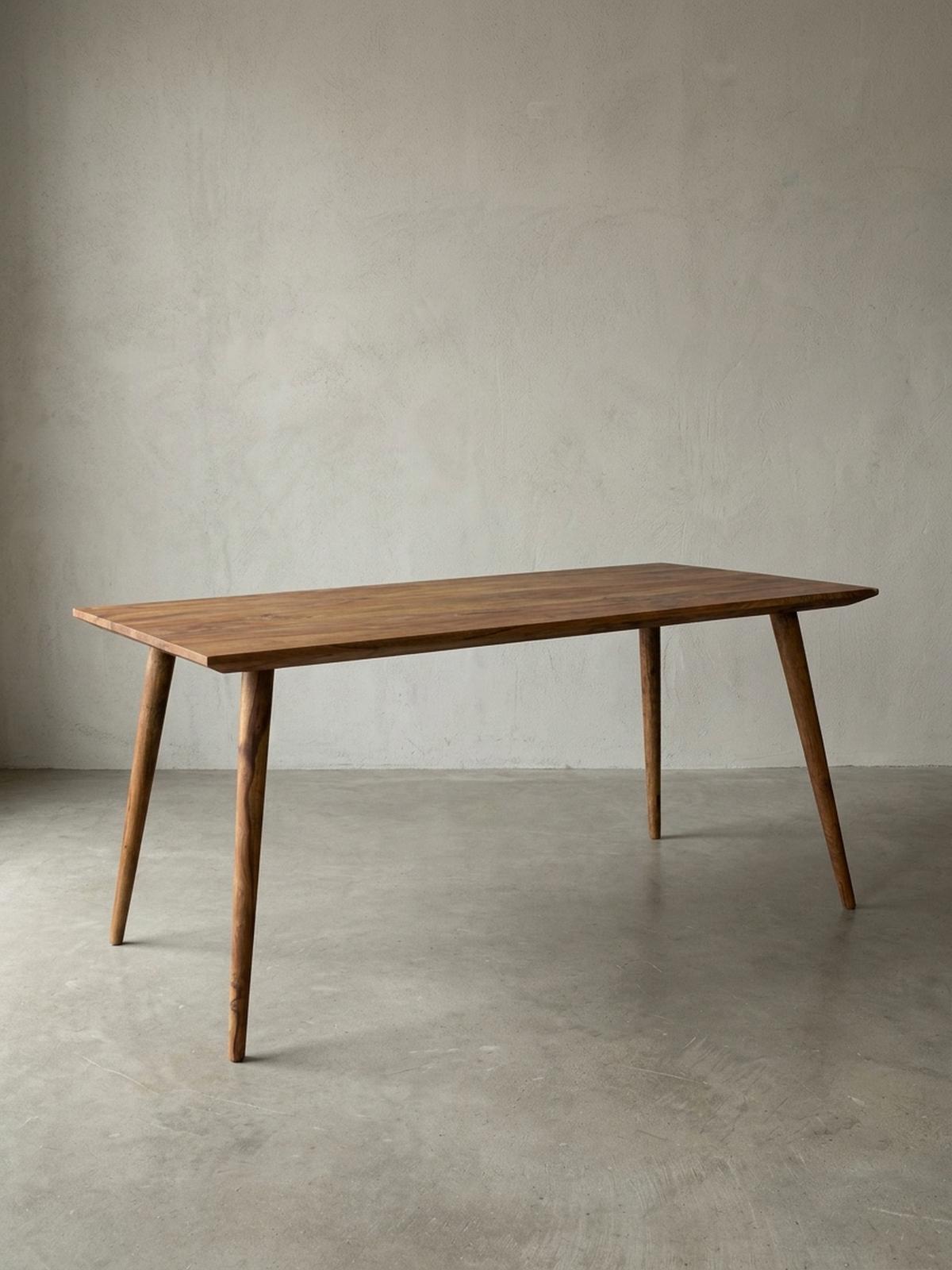 ESSTISCH Massivholz Braun Landhausstil Handgefertigt, Braun 160x80x76 cm - Braun, Holz (80/160/76cm) - KADIMA DESIGN