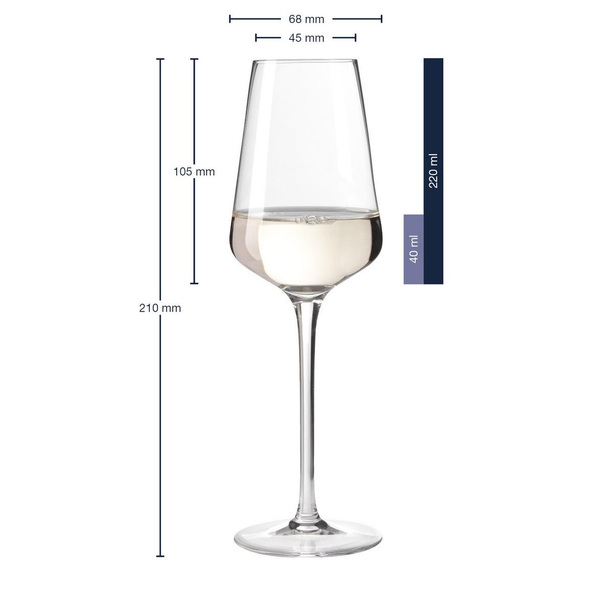 DIGESTIFGLÄSER GEEICHT Puccini Gastro-Edition transparent 4 cl 6er Set - Transparent, Glas (0.04L) - Leonardo Living