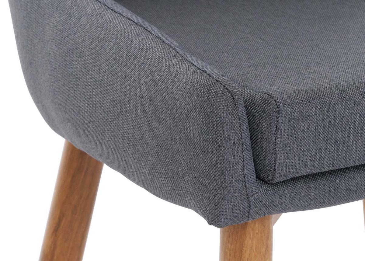 ESSZIMMERSTUHL Grau 2er-Set - Dunkelgrau/Grau, Textil (50/89/60cm) - MCW