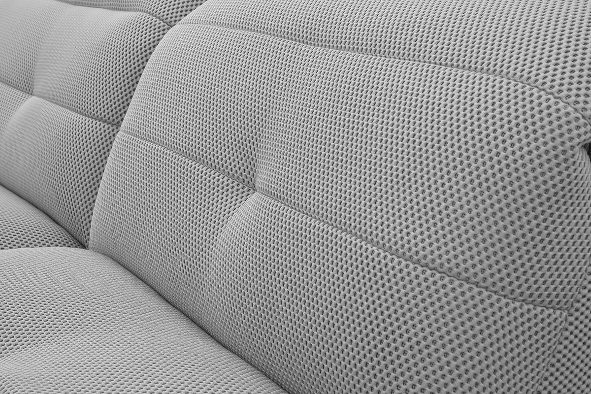ECKSOFA TRENTO 4-Sitzer, grau - Schwarz/Grau, Holzwerkstoff/Kunststoff (262/165cm) - Wozimo