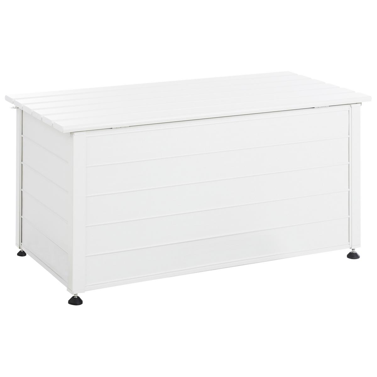 AUFBEWAHRUNGSBOX Weiß Campalto - Weiß, Metall (123/60/60cm) - Beliani