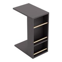 BEISTELLTISCH Siikainen - Schwarz, Holzwerkstoff (29/44/65cm) - [en.casa]