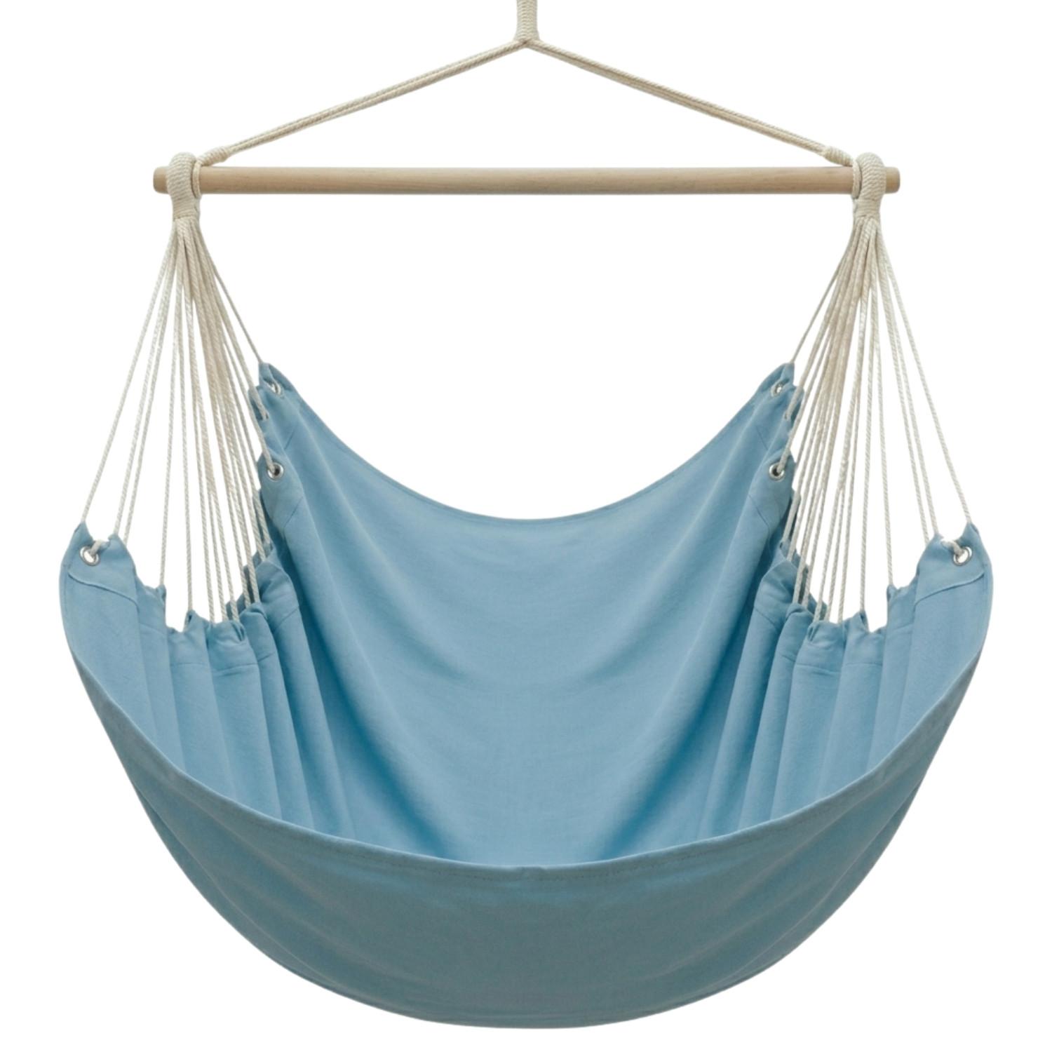 XXL-HÄNGESESSEL 185/130 cm Belastbar bis 150 kg Türkis - Blau, Textil (130/155/185cm) - Amanka