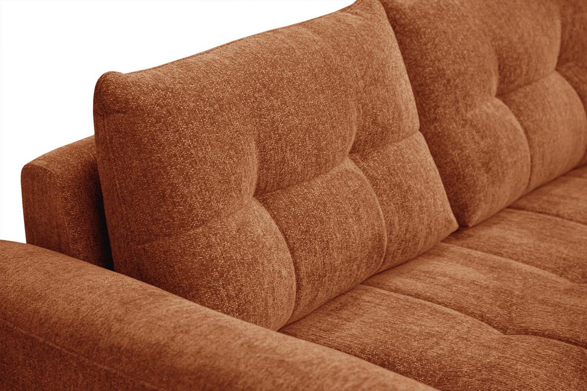 SOFA SALVINI 3-Sitzer, orange - Orange, Holz/Textil (237/88/99cm) - Wozimo