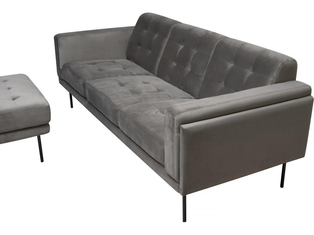 ECKSOFA noé Grau - Grau, Textil (85/201cm) - Habitat Garten
