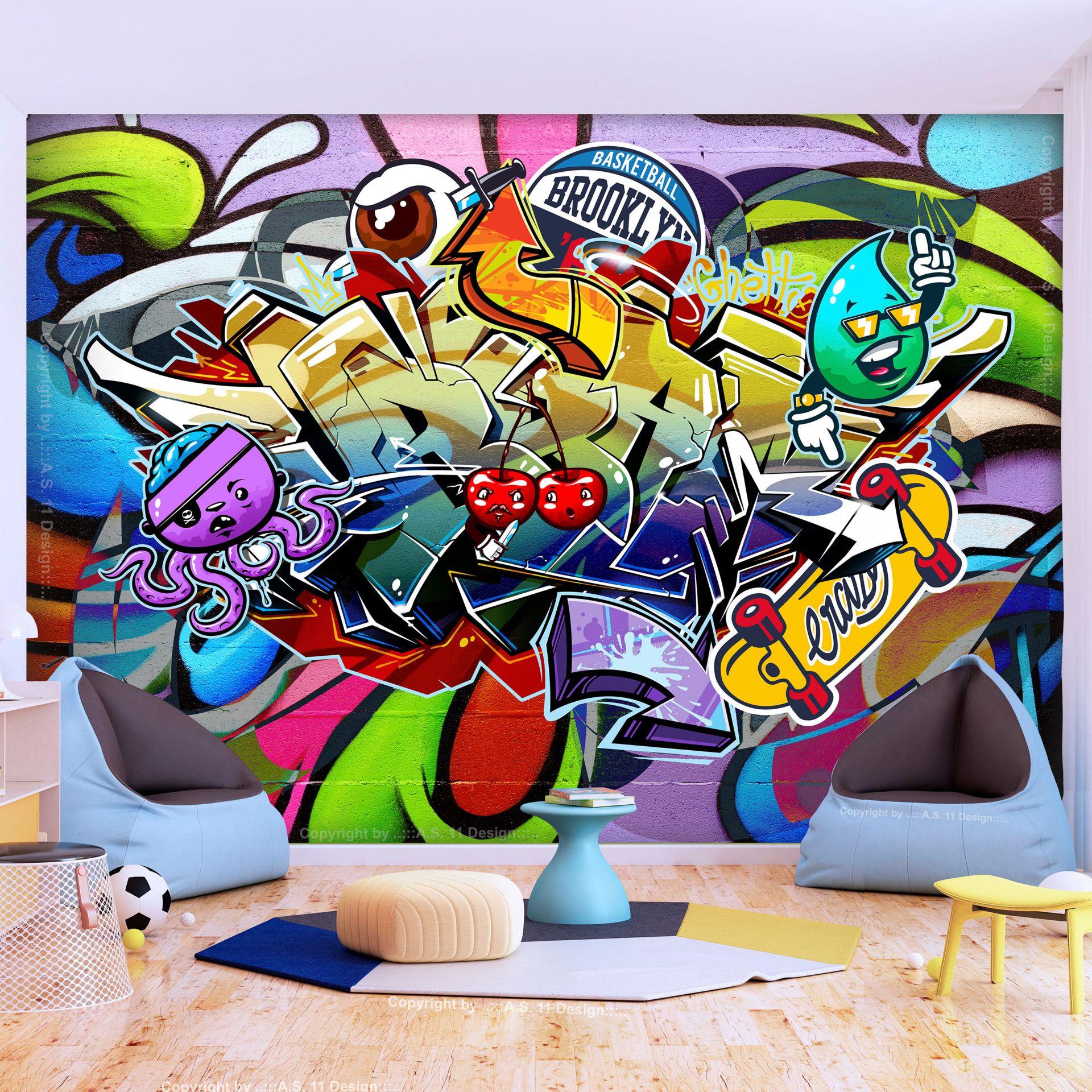 SELBSTKLEBENDE FOTOTAPETE Bunt 98/70 cm - Multicolor, Kunststoff/Textil (98/1cm) - KUNSTLOFT