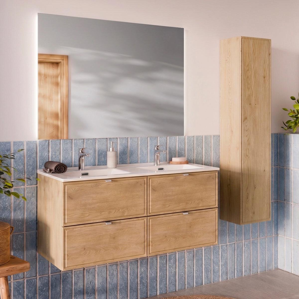 WASCHTISCHUNTERSCHRANK 120cm Elias Holz - Braun, Holzwerkstoff (120/50/46cm) - Petits-meubles