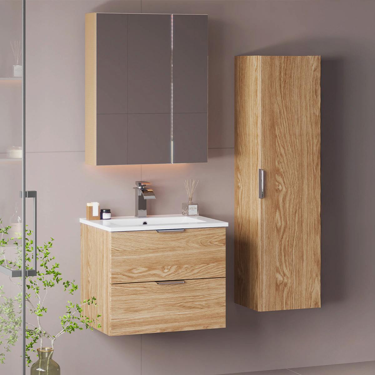 WASCHTISCH 60cm Astrid Holz - Braun, Holzwerkstoff (60/50/45.8cm) - Petits-meubles