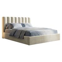 POLSTERBETT Nox - Beige/Naturfarben, Holzwerkstoff/Textil (160/200cm) - MIRJAN24