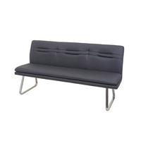 SITZBANK Grau, Silber - Silberfarben/Grau, Textil (180/90/59cm) - MCW