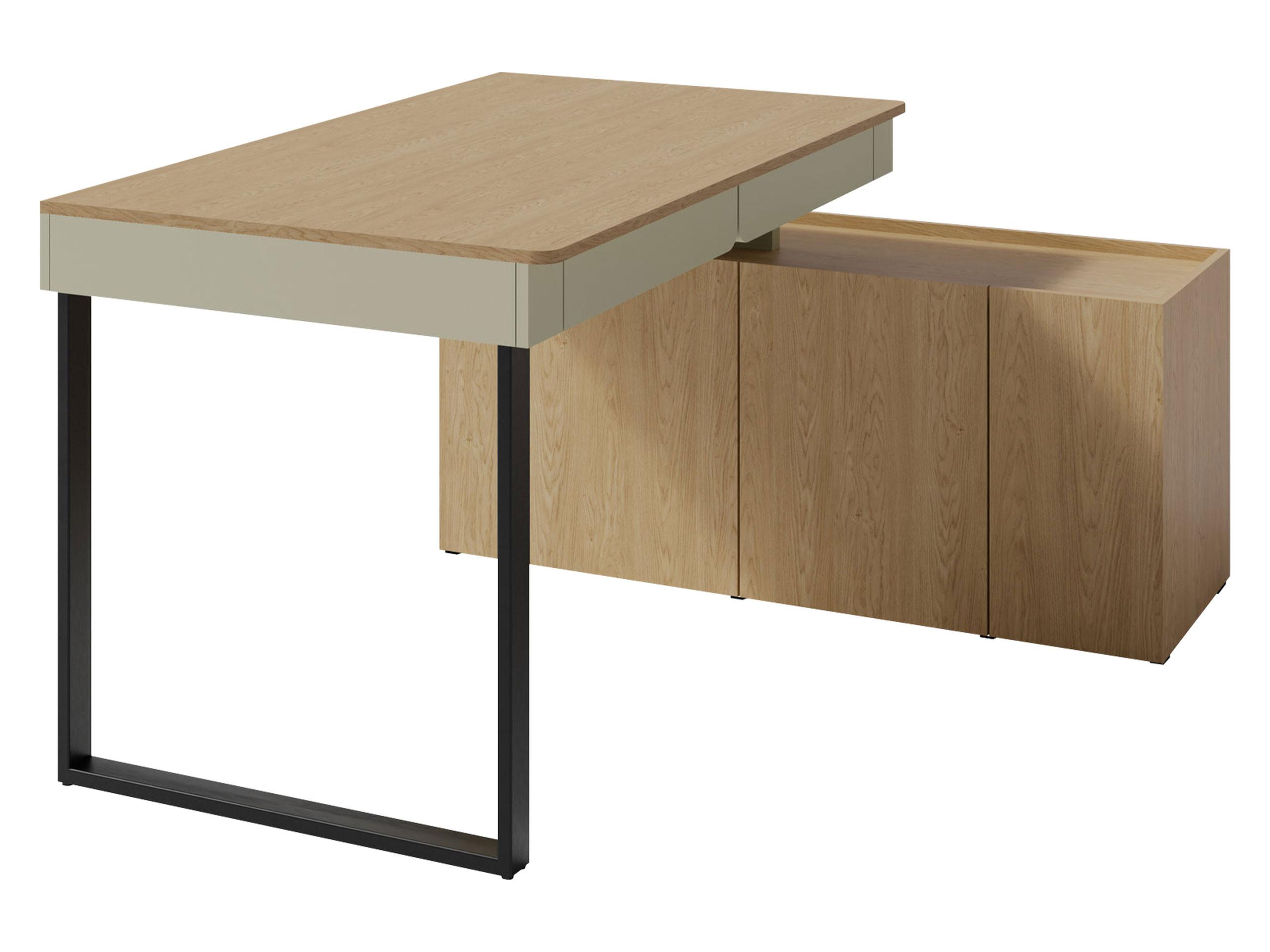SCHREIBTISCH Luca LC10 - Schwarz/Grün, Holzwerkstoff (228/63/75cm) - MIRJAN24