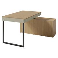 SCHREIBTISCH Luca LC10 - Schwarz/Grün, Holzwerkstoff (228/63/75cm) - MIRJAN24