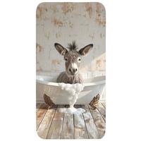 BADEMATTE Esel - Tiere - Badewanne - Schaumstoff 60x120 cm - Creme, Textil (60/120cm) - OnlyWow
