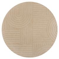 TEPPICH aus Wolle LEVEN in Natur, geometrisch, 60 x 230 cm - Beige, Textil (60/230cm) - KADIMA DESIGN