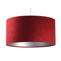 HÄNGELEUCHTE Rot 50/25 cm - Rot/Silberfarben, Kunststoff (50/0.8/25cm) - ONZENO