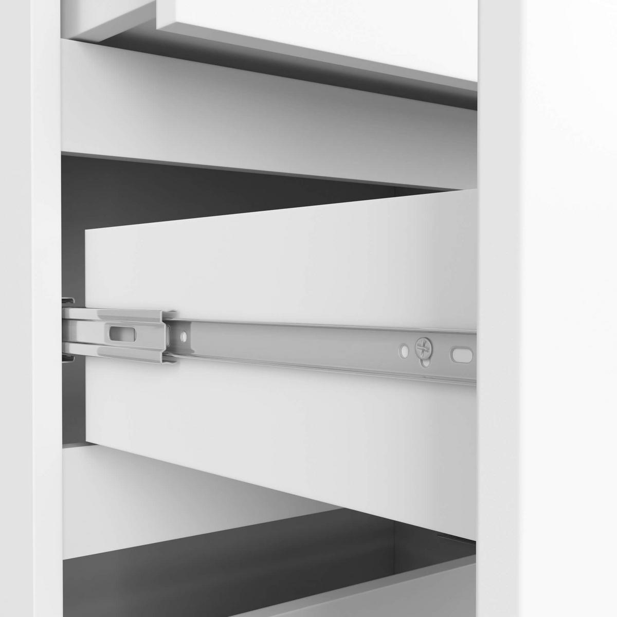 STANDREGAL Weiß 180/60/35 - Weiß, Holzwerkstoff (60/180/35cm) - RAUMHIRSCH FURNITURE