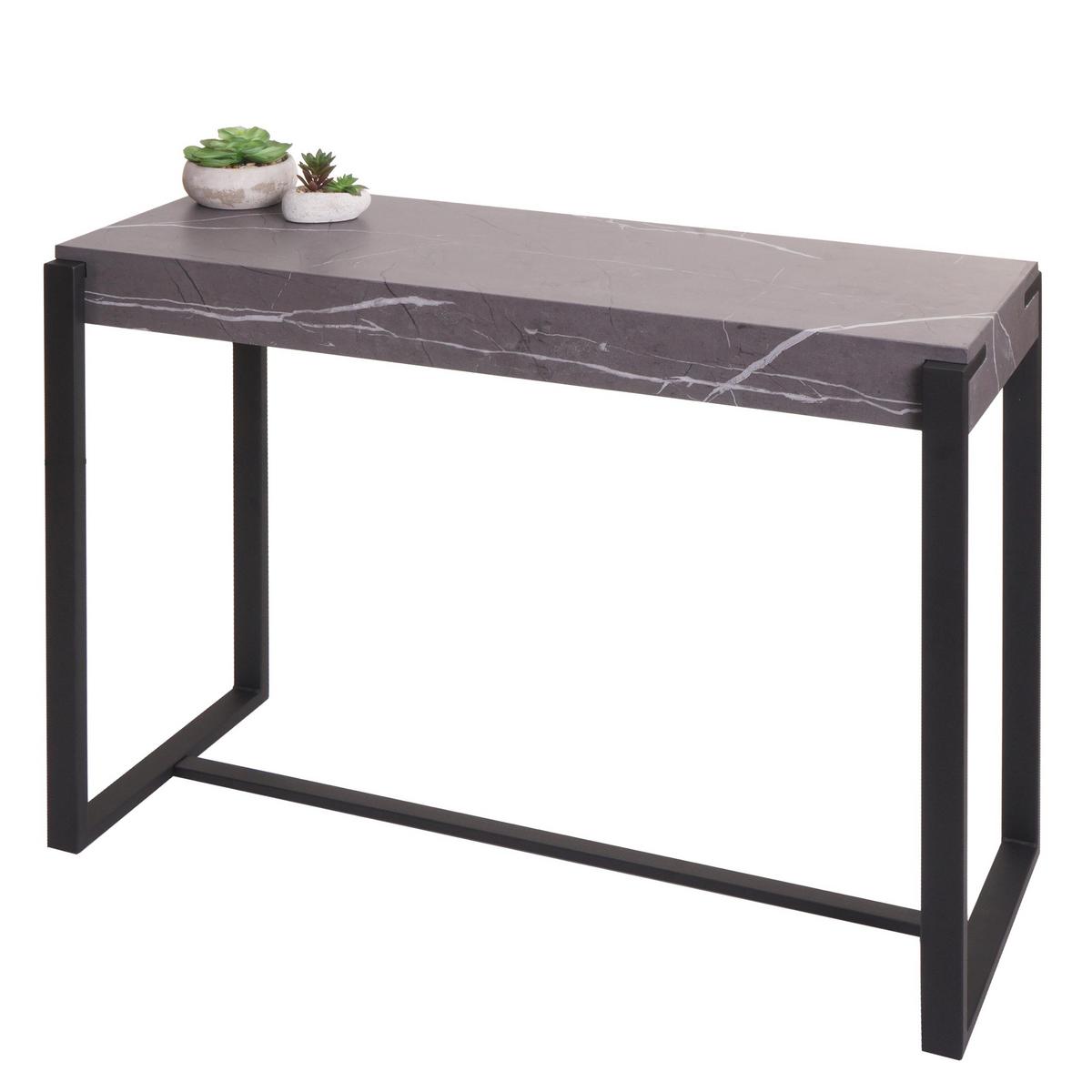 KONSOLENTISCH eckig Grau - Grau, Holzwerkstoff (40/100/81cm) - MCW