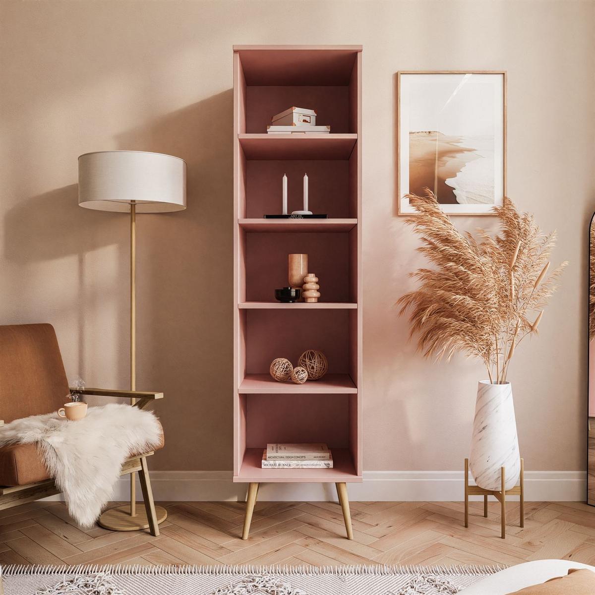 STANDREGAL HARMONY Natürlich Rosa - Rosa, Holzwerkstoff (46/180/32cm) - Lookway