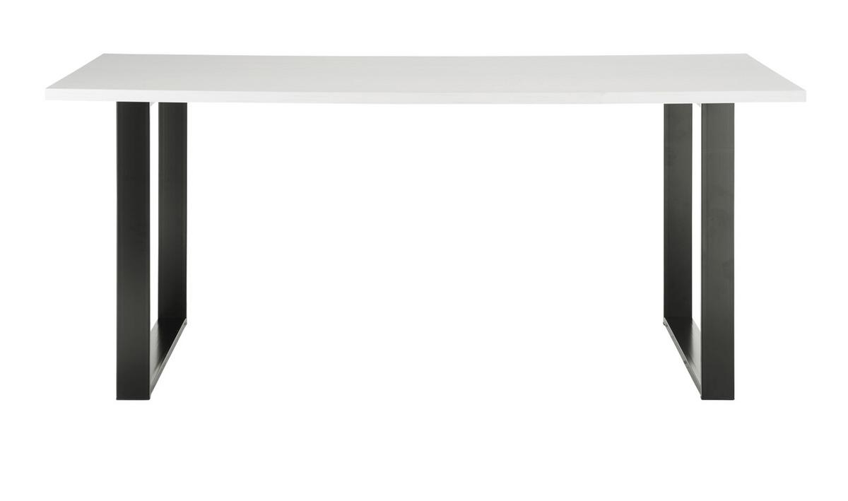 ESSZIMMER-SET weiß Pinie, anthrazit, Speisezimmer 3-teilig mit Esstisch, Vitrine, Sideboard - Anthrazit/Weiß, Holzwerkstoff/Metall (275/201/80cm) - Furn.Design