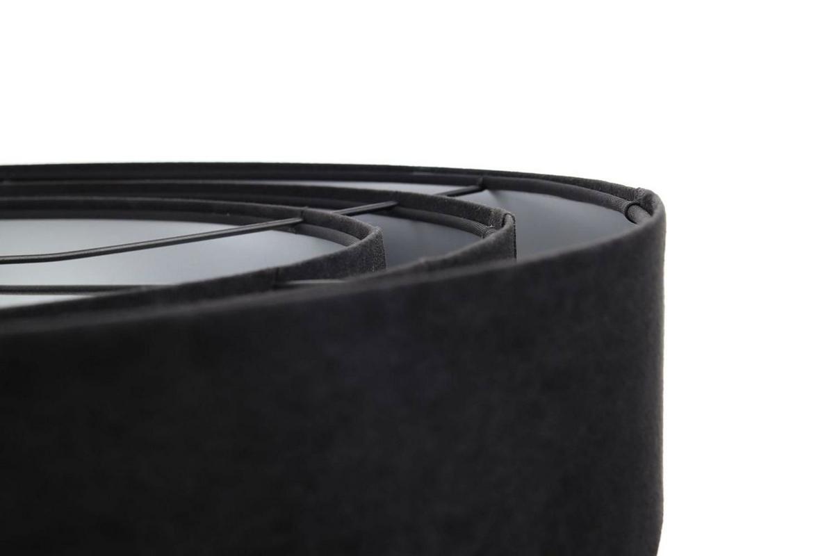 HÄNGELEUCHTE Schwarz 60/20 cm - Silberfarben, Kunststoff (60/1.5/20cm) - ONZENO