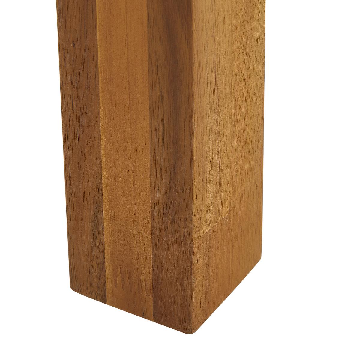 GARTENSTUHL 4er-Set Akazienholz hellbraun Livorno - Hellbraun, Holz (59/81/61cm) - Beliani