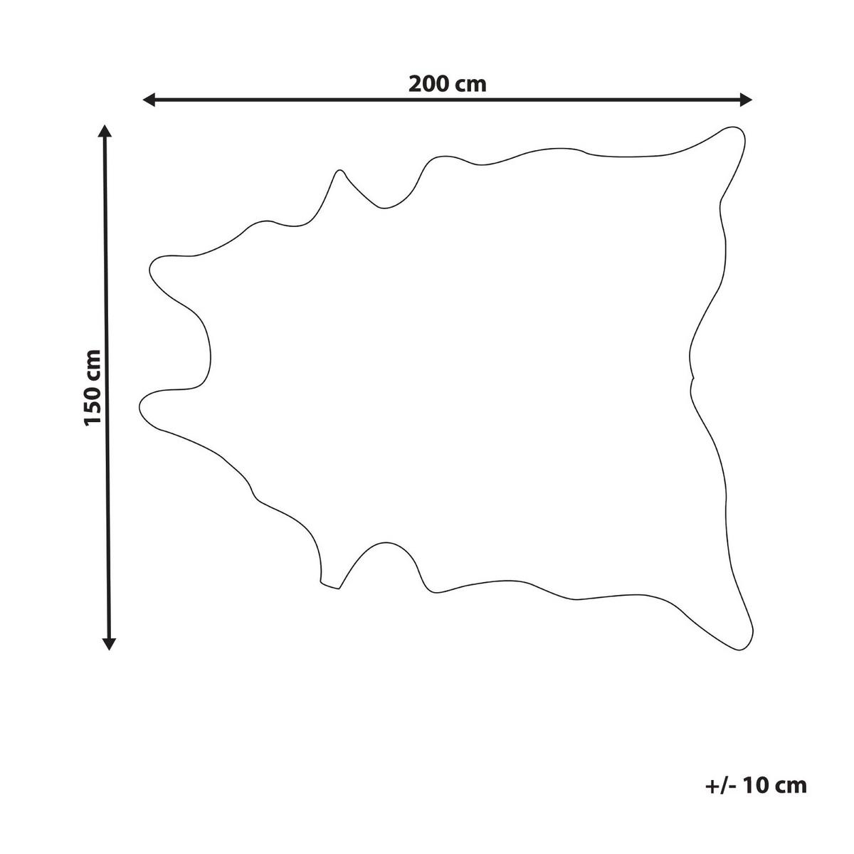 KUNSTFELL-TEPPICH Bogong 200/150 cm - Braun, Kunststoff (150/200cm) - Beliani