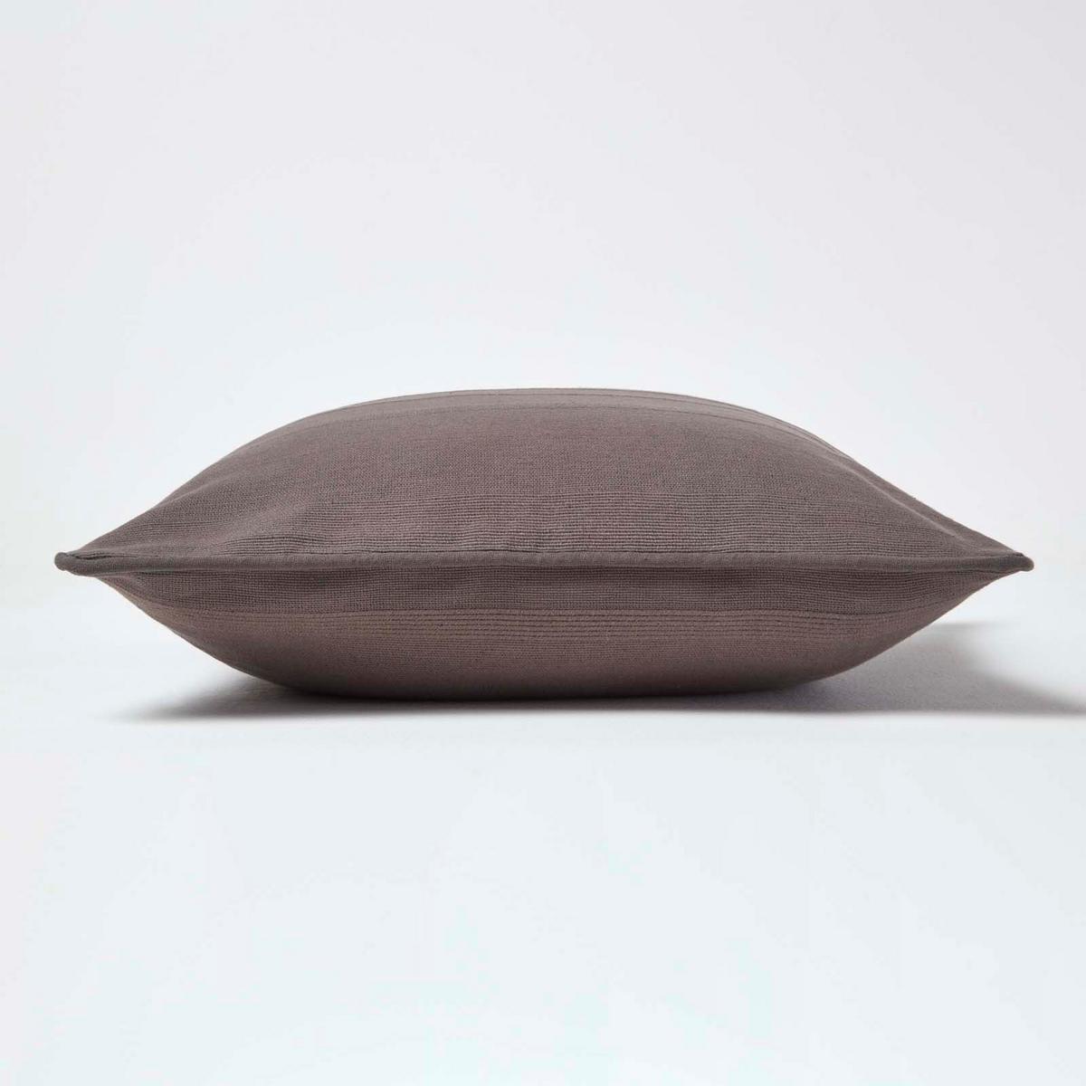 KISSENHÜLLE Rajput 45/45 cm, 100% Baumwolle - Dunkelgrau, Textil (45/45cm) - Homescapes