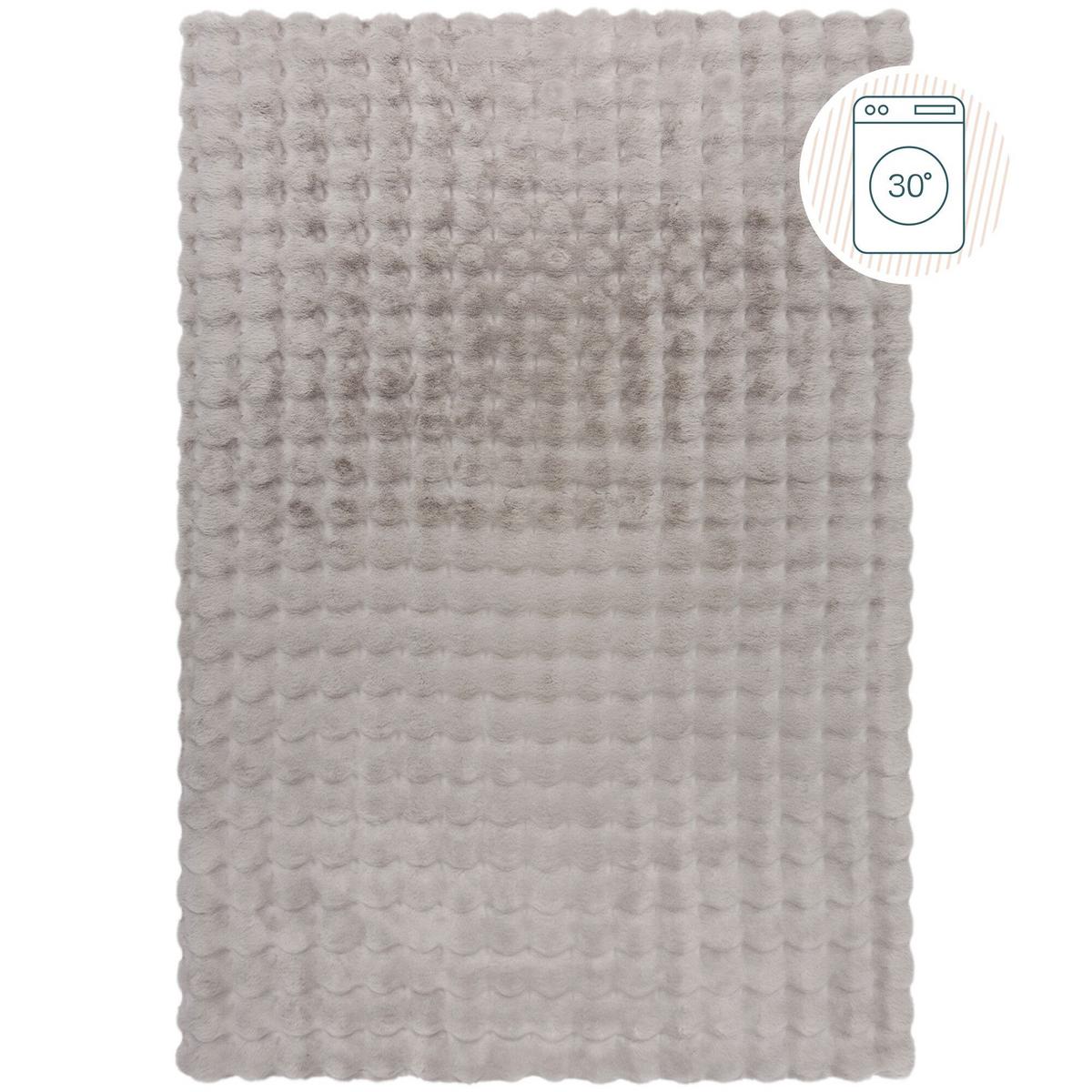 TEPPICH Waschbar LUNE, mit Struktur, Grau, 180 x 290 cm - Grau, Textil (180/290cm) - KADIMA DESIGN
