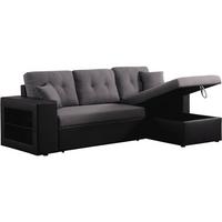 ECKSOFA axel Schwarz/Grau - Grau, Textil (146/233cm) - Habitat Garten