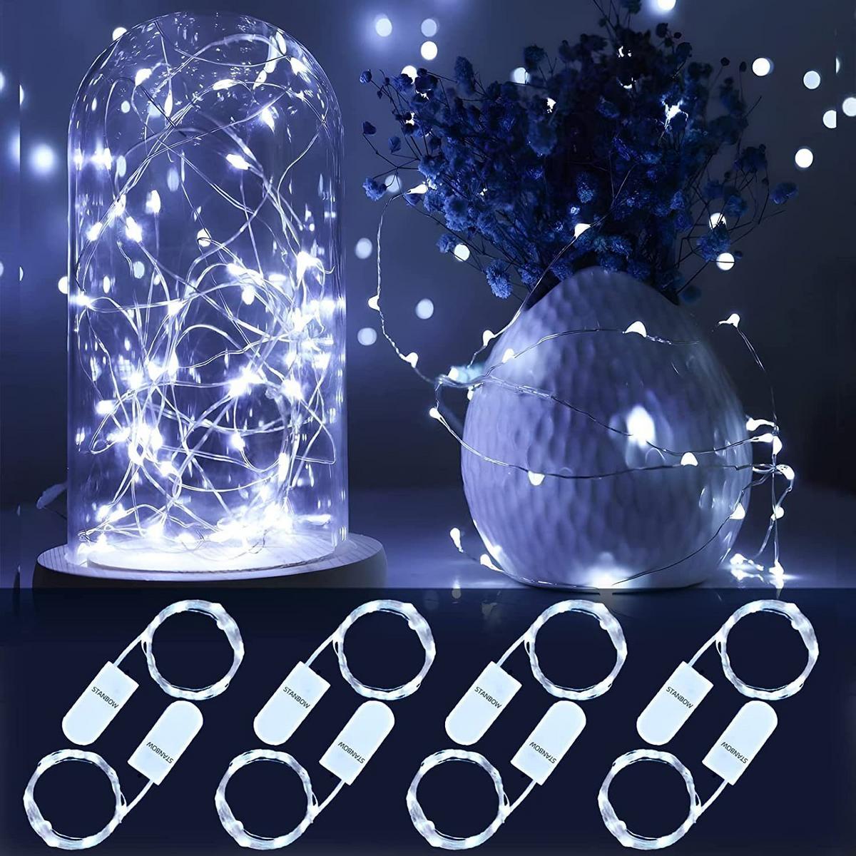 LED-LICHTERKETTE Bambuskäfig II 20m - Transparent, Kunststoff (20cm) - Nettlife