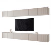 TV-LOWBOARD ANGEL VI mit LED-Beleuchtung, 300 cm Kaschmir - Kaschmir, Holzwerkstoff (300/36/40cm) - Idohome