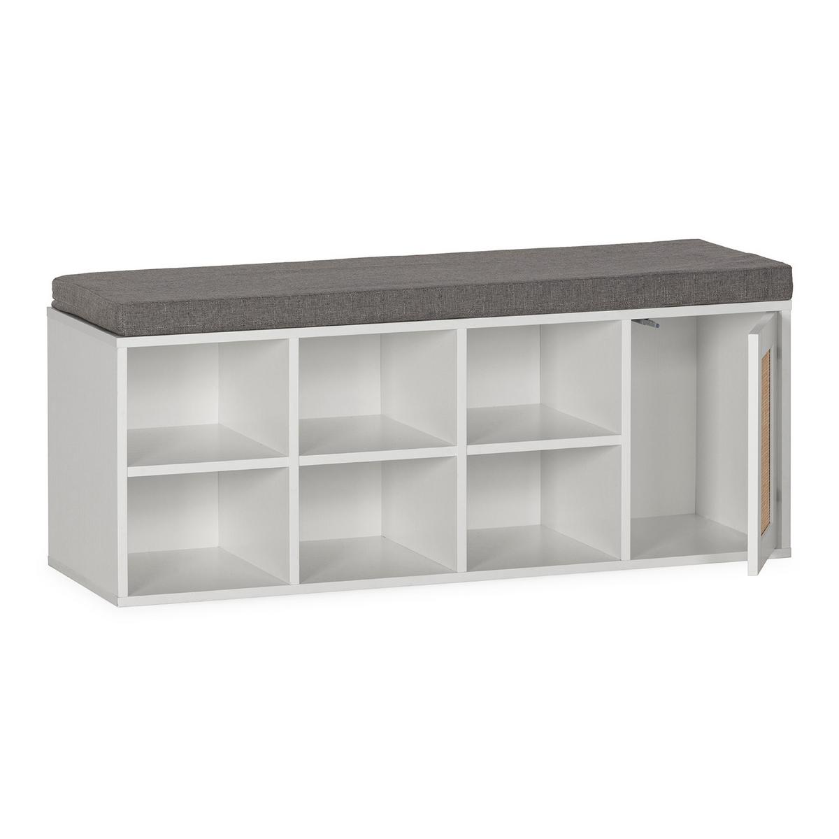 SCHUHBANK Rafael farbe Weiß - Weiß, Holzwerkstoff (108/45/35cm) - VS Venta-stock