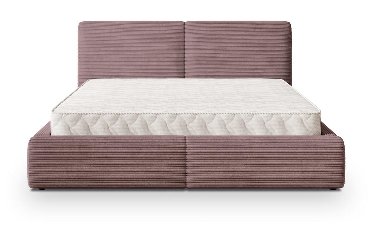 POLSTERBETT FELURO P 120x200 cm mit Bettkästen - Lila - Lila, Holz/Textil - MASSENO