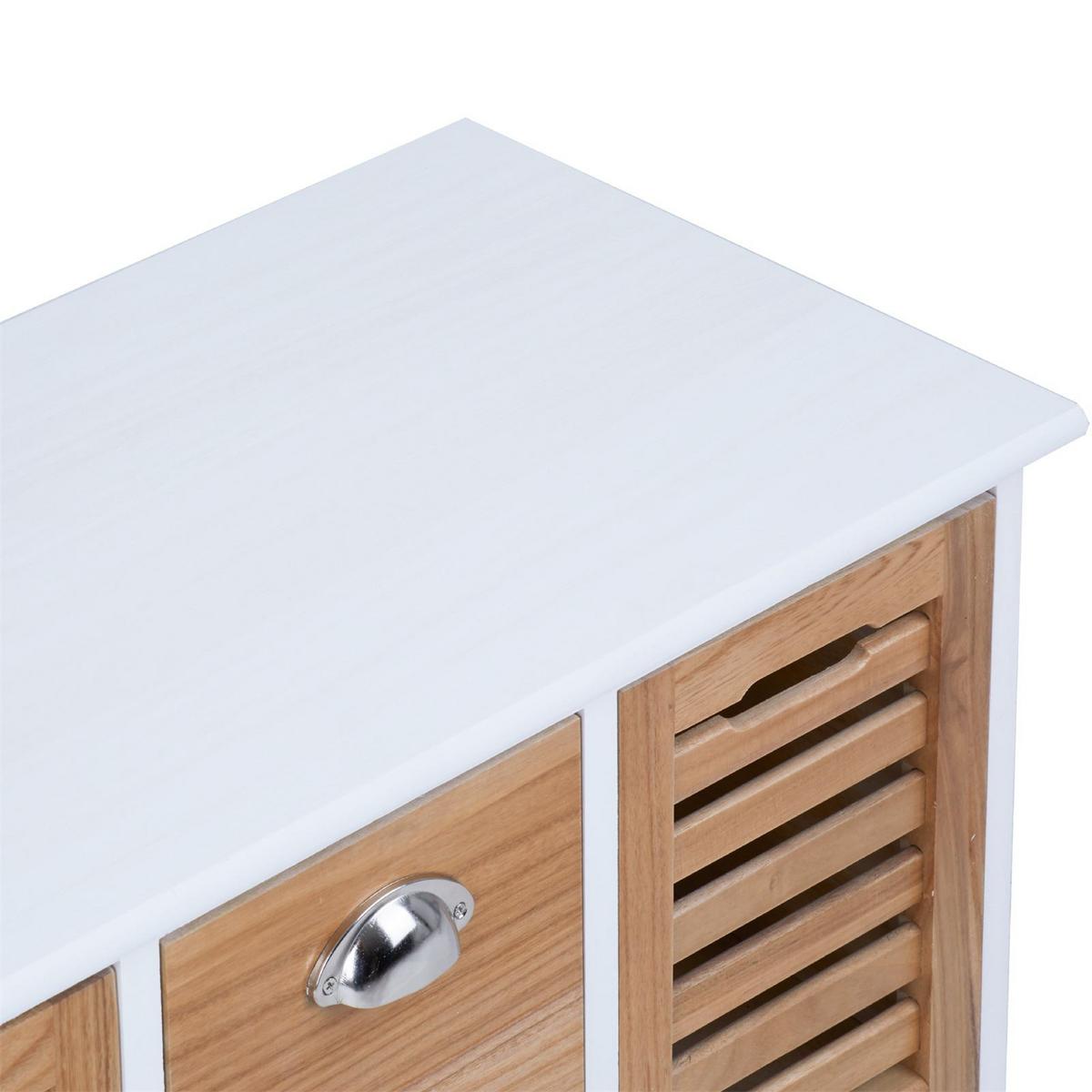 SITZBANK TRIENT weiß/natur - Weiß/Naturfarben, Holz (73/41/32cm) - CARO-Möbel