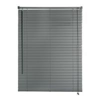 JALOUSIEN vinyl venetianische mit Grau Zugschnur 105x160 - Grau, Kunststoff (105cm) - STORESDECO