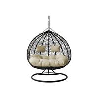 HÄNGESESSEL Olivia - Beige, Metall (132/200/120cm) - MIRJAN24