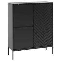 SIDEBOARD Daria Schwarz - Schwarz, Holzwerkstoff (102/145/39cm) - Petits-meubles