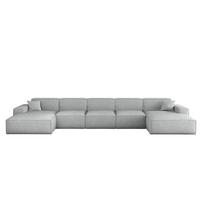 WOHNLANDSCHAFT Celes Premium Xl Artico - Hellgrau, Holzwerkstoff/Textil (462/73/165cm) - Fun Möbel