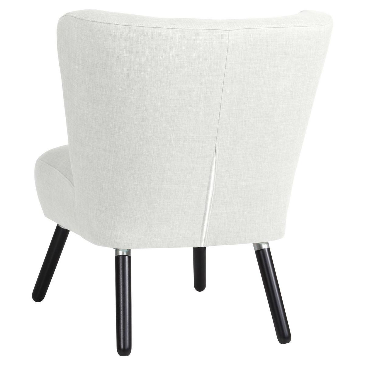 SESSEL Kassi Bezug Flachgewebe Buche schwarz / weiß - Weiß, Kunststoff (69/80/68cm) - 58aufmkessel
